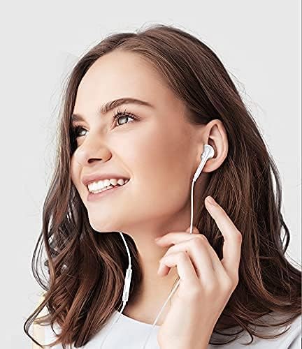 2 חבילות אוזניות Apple [Apple MFI Certified] אוזניות אוזניות עם 3.5 ממ קווית בתקע אוזניות אוזניות